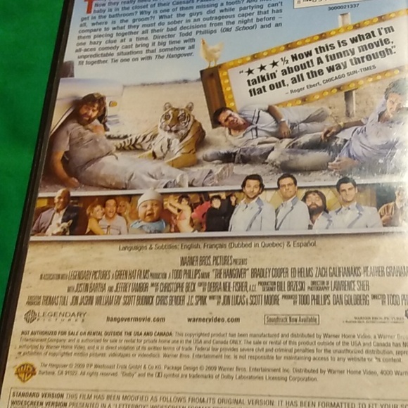 The Hangover  DVD - Picture 2 of 2